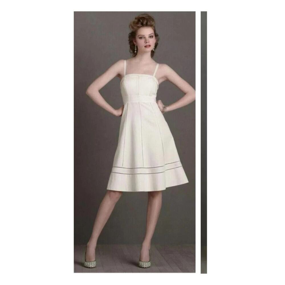 NEW Anthropologie Hitherto Ivory Starlet dress Size 2